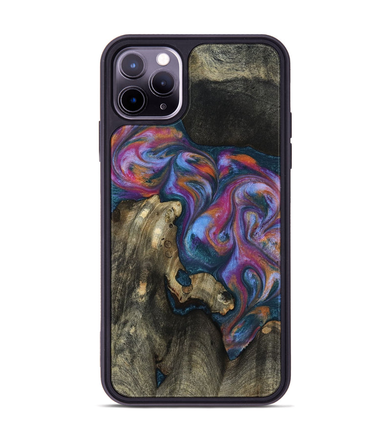 iPhone 11 Pro Max Wood Phone Case - Shannon (Blue, 818537)