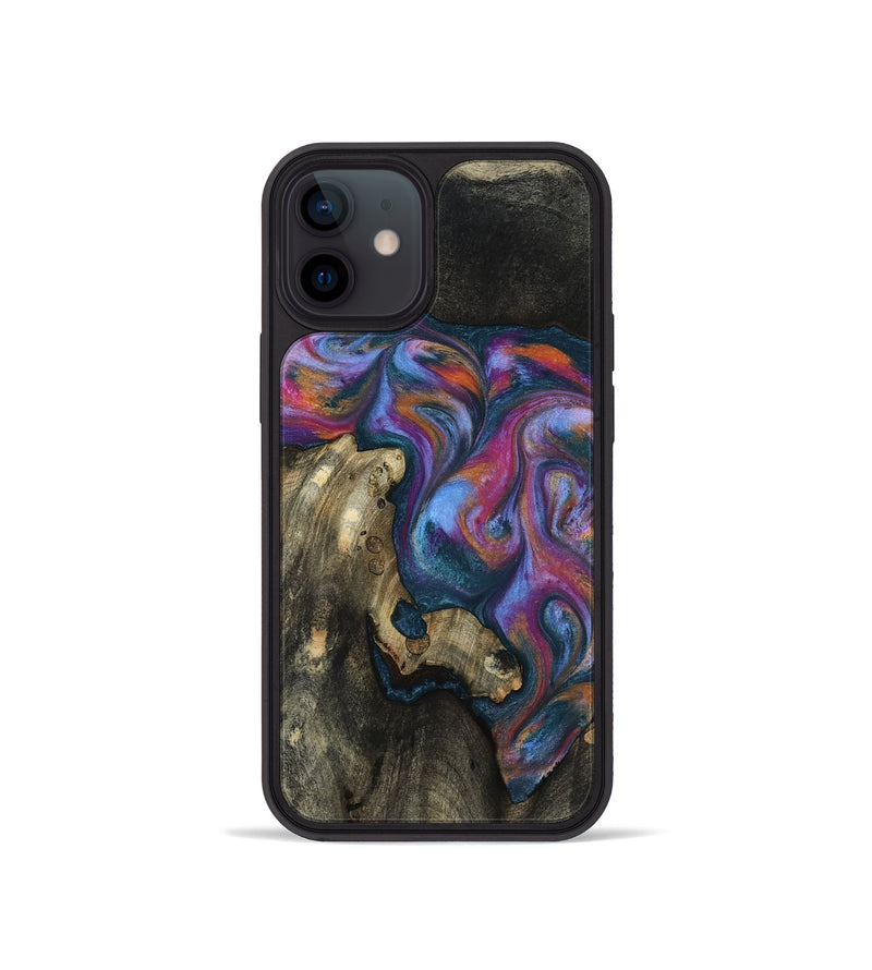 iPhone 12 mini Wood Phone Case - Shannon (Blue, 818537)