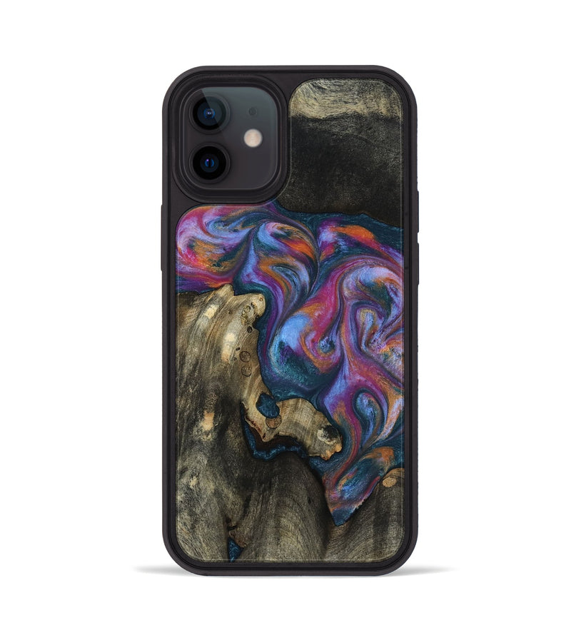 iPhone 12 Wood Phone Case - Shannon (Blue, 818537)
