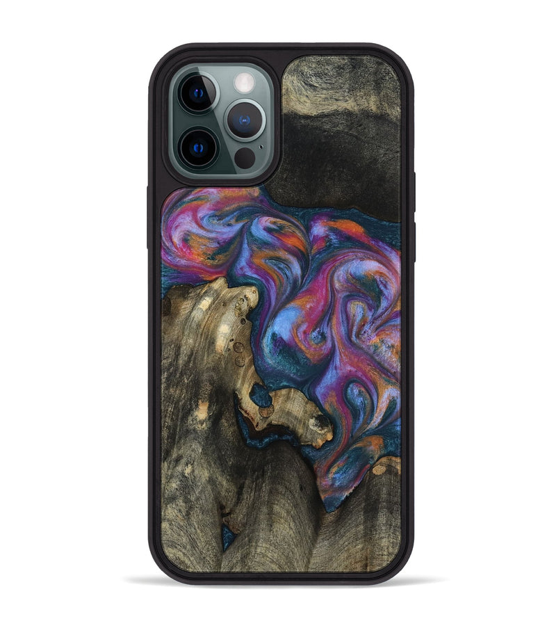 iPhone 12 Pro Max Wood Phone Case - Shannon (Blue, 818537)