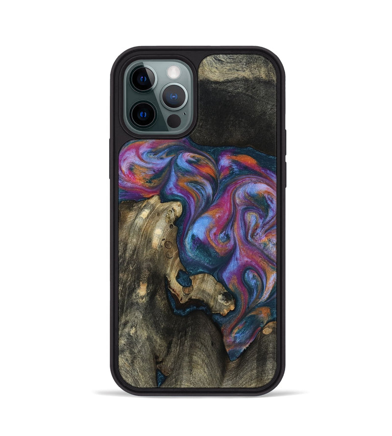 iPhone 12 Pro Wood Phone Case - Shannon (Blue, 818537)