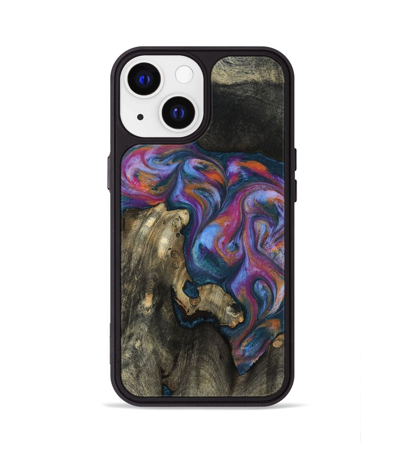 iPhone 13 Wood Phone Case - Shannon (Blue, 818537)