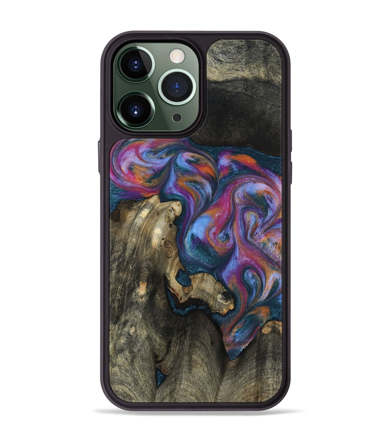 iPhone 13 Pro Max Wood Phone Case - Shannon (Blue, 818537)