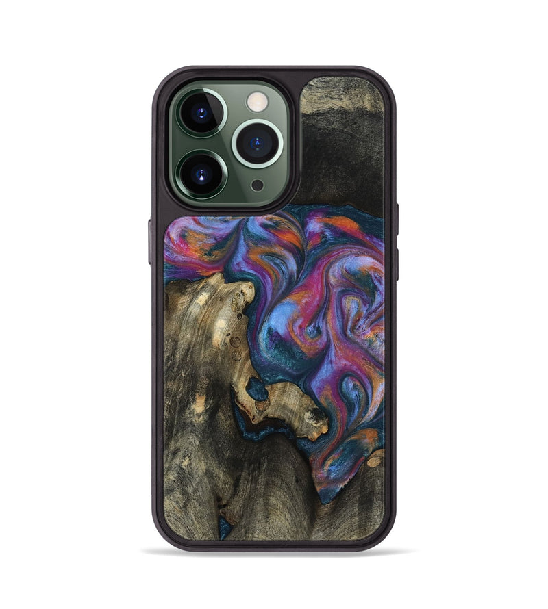 iPhone 13 Pro Wood Phone Case - Shannon (Blue, 818537)
