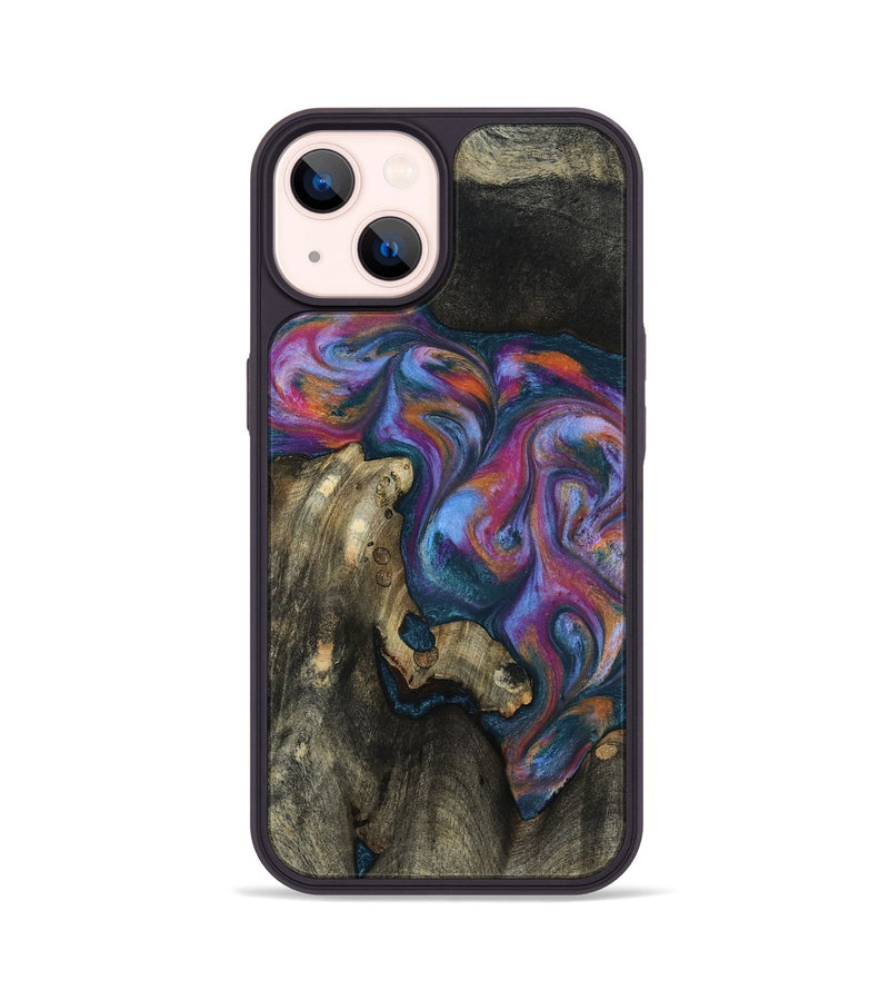 iPhone 14 Wood Phone Case - Shannon (Blue, 818537)