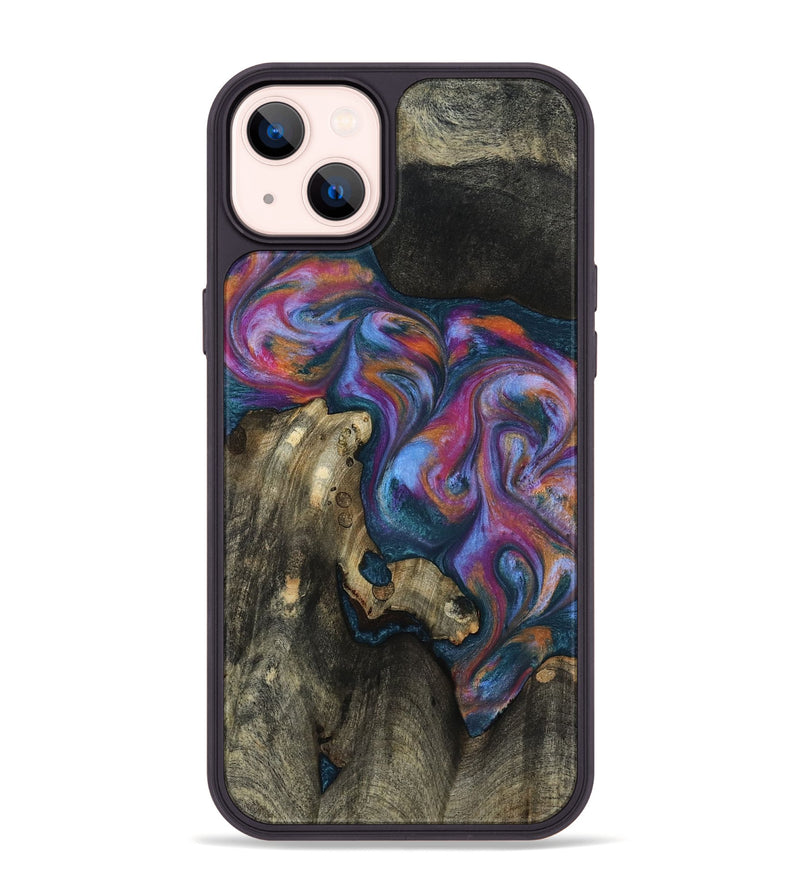 iPhone 14 Plus Wood Phone Case - Shannon (Blue, 818537)