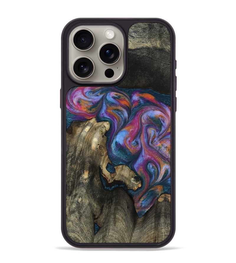 iPhone 15 Pro Max Wood Phone Case - Shannon (Blue, 818537)