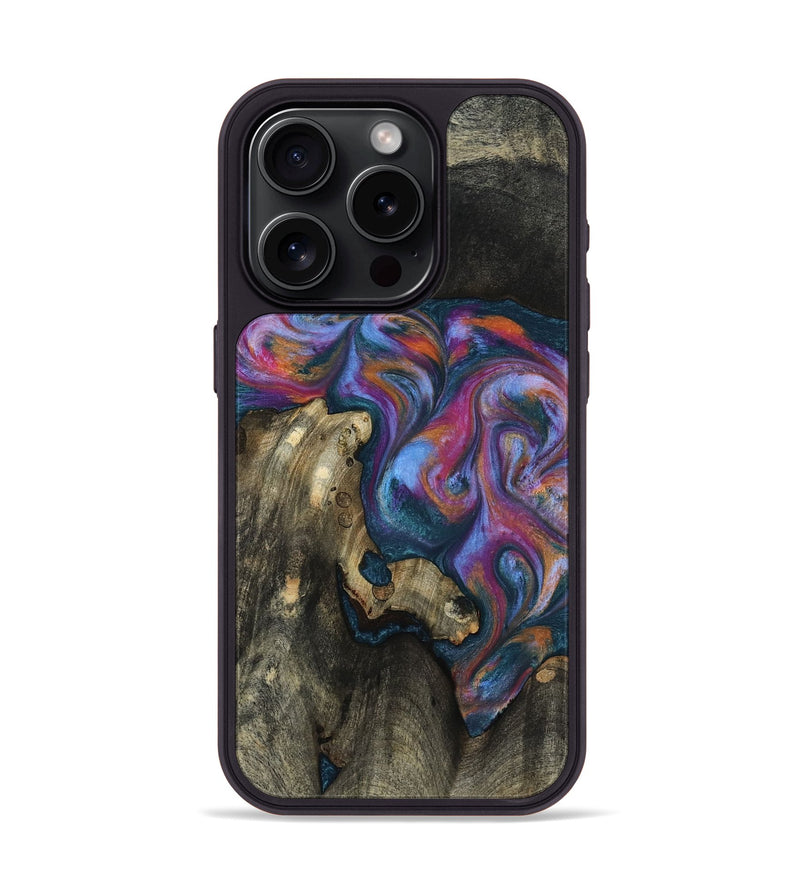 iPhone 15 Pro Wood Phone Case - Shannon (Blue, 818537)
