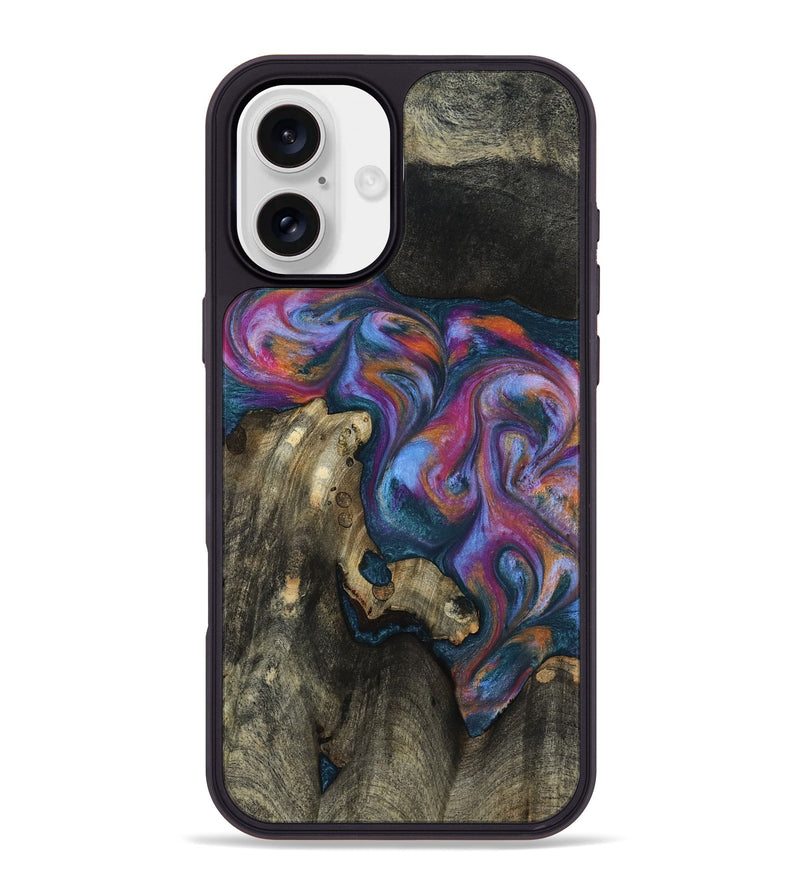 iPhone 16 Plus Wood Phone Case - Shannon (Blue, 818537)