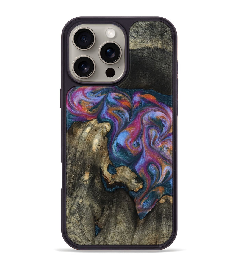 iPhone 16 Pro Max Wood Phone Case - Shannon (Blue, 818537)