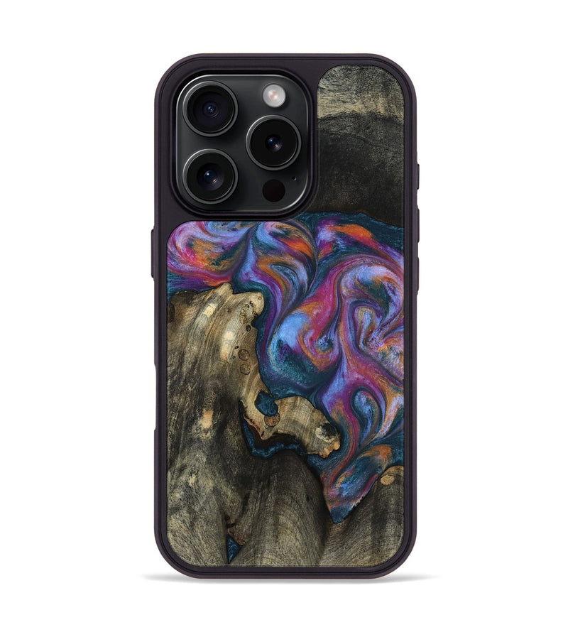 iPhone 16 Pro Wood Phone Case - Shannon (Blue, 818537)