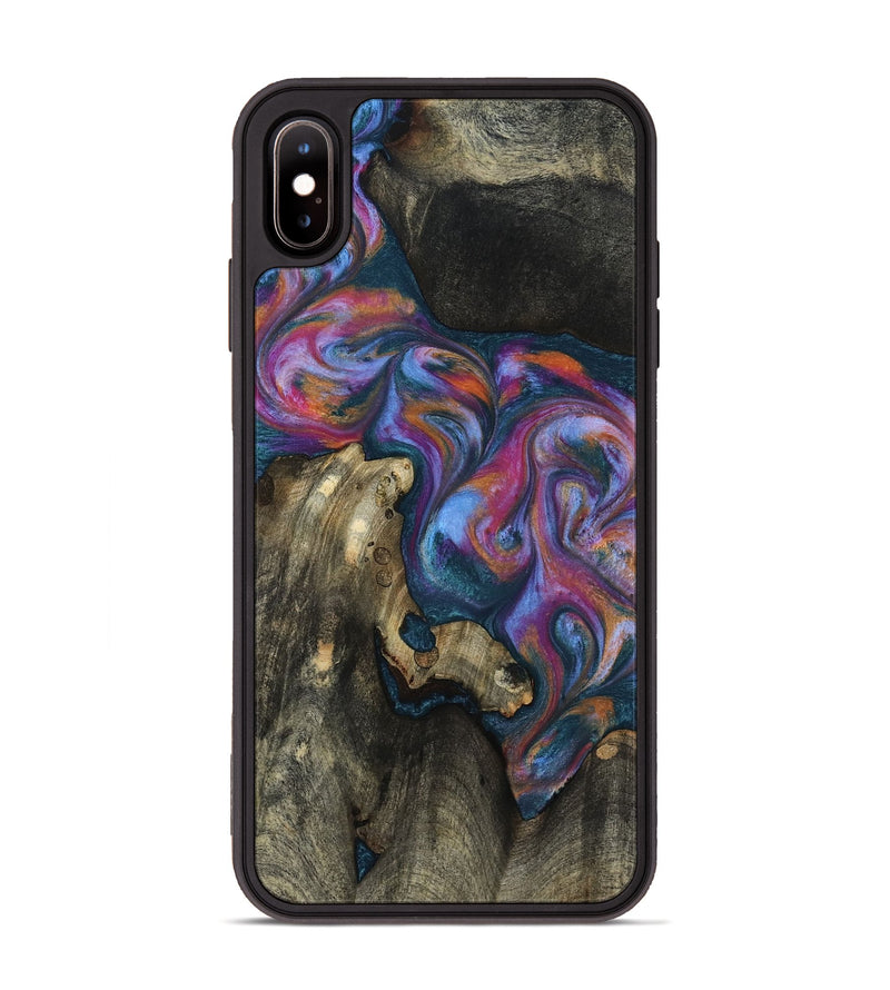 iPhone Xs Max Wood Phone Case - Shannon (Blue, 818537)