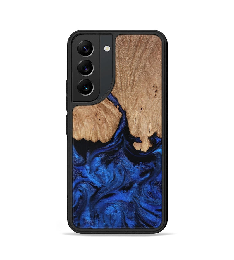 Galaxy S22 Wood Phone Case - Aylani (Blue, 818538)
