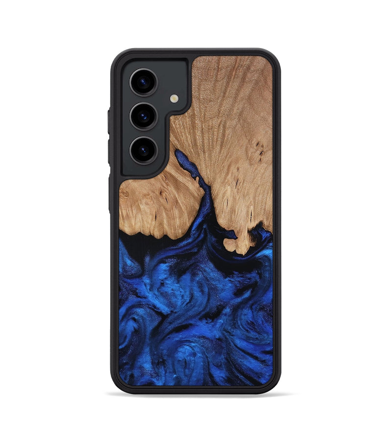 Galaxy S24 Wood Phone Case - Aylani (Blue, 818538)