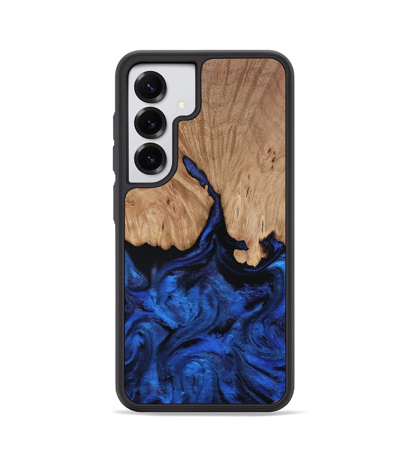 Galaxy S25 Wood Phone Case - Aylani (Blue, 818538)