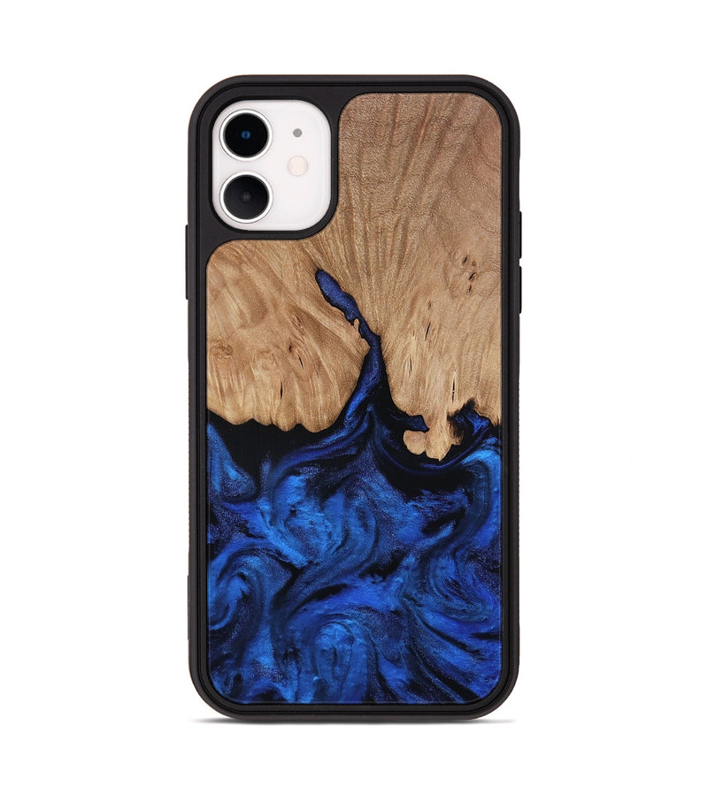 iPhone 11 Wood Phone Case - Aylani (Blue, 818538)