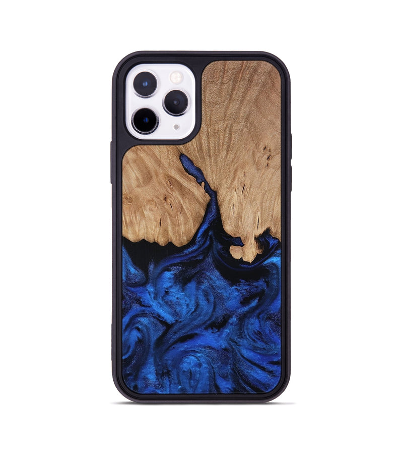 iPhone 11 Pro Wood Phone Case - Aylani (Blue, 818538)