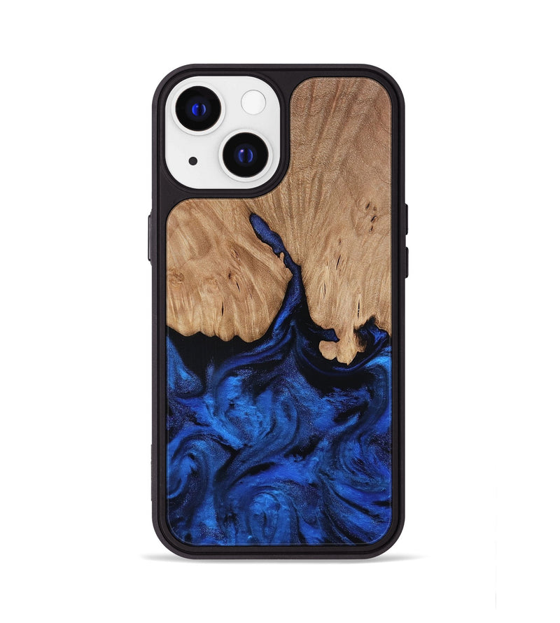 iPhone 13 Wood Phone Case - Aylani (Blue, 818538)