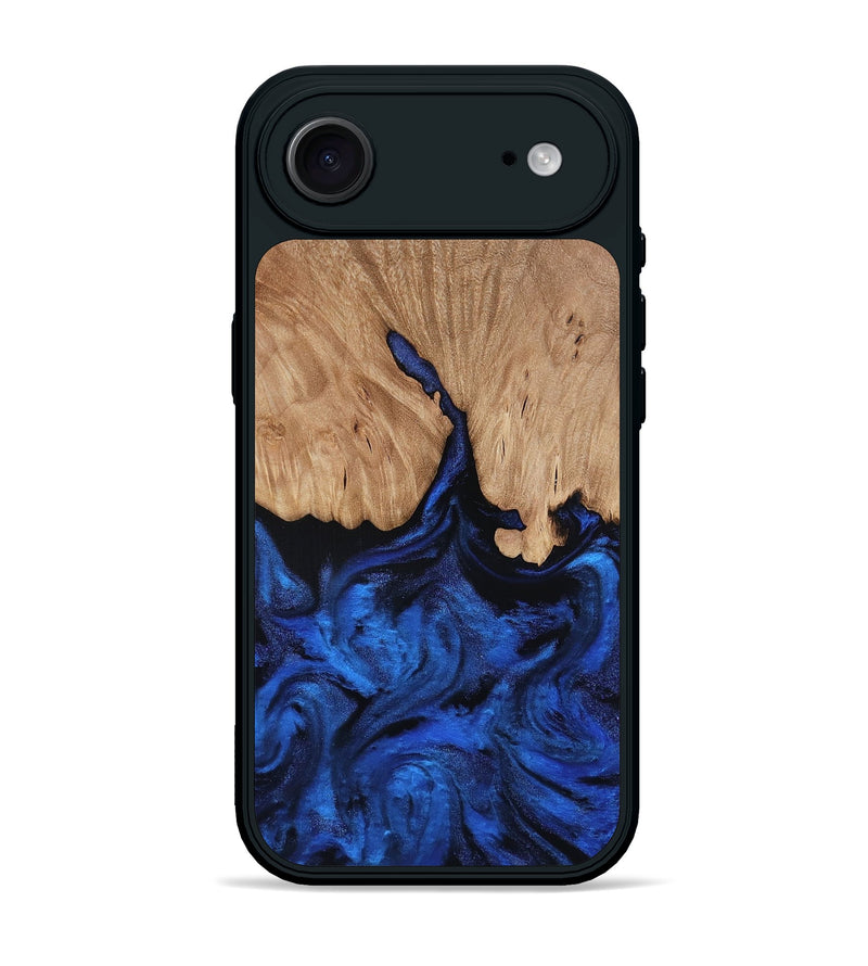 iPhone 17 Air Wood Phone Case - Aylani (Blue, 818538)