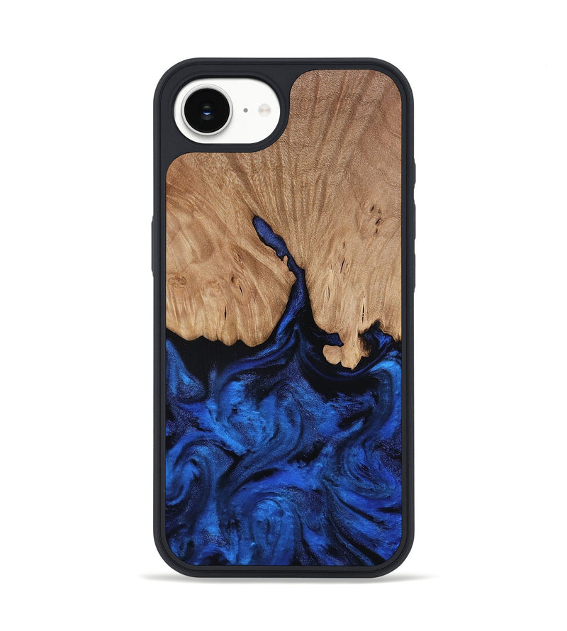 iPhone 17e Wood Phone Case - Aylani (Blue, 818538)