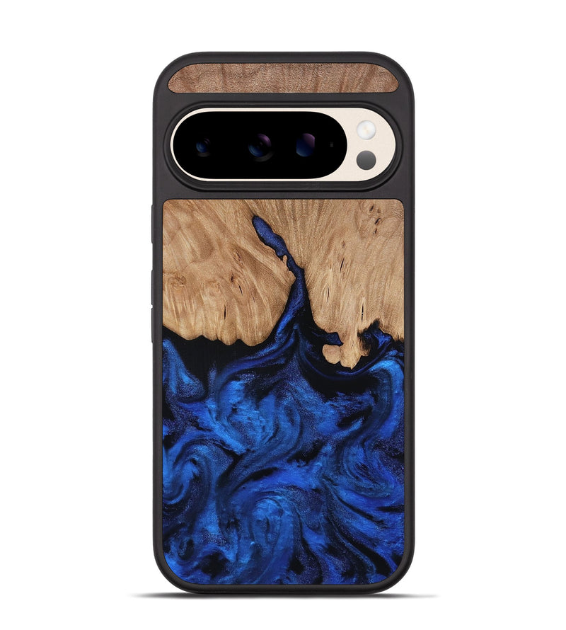 Pixel 10 Wood Phone Case - Aylani (Blue, 818538)