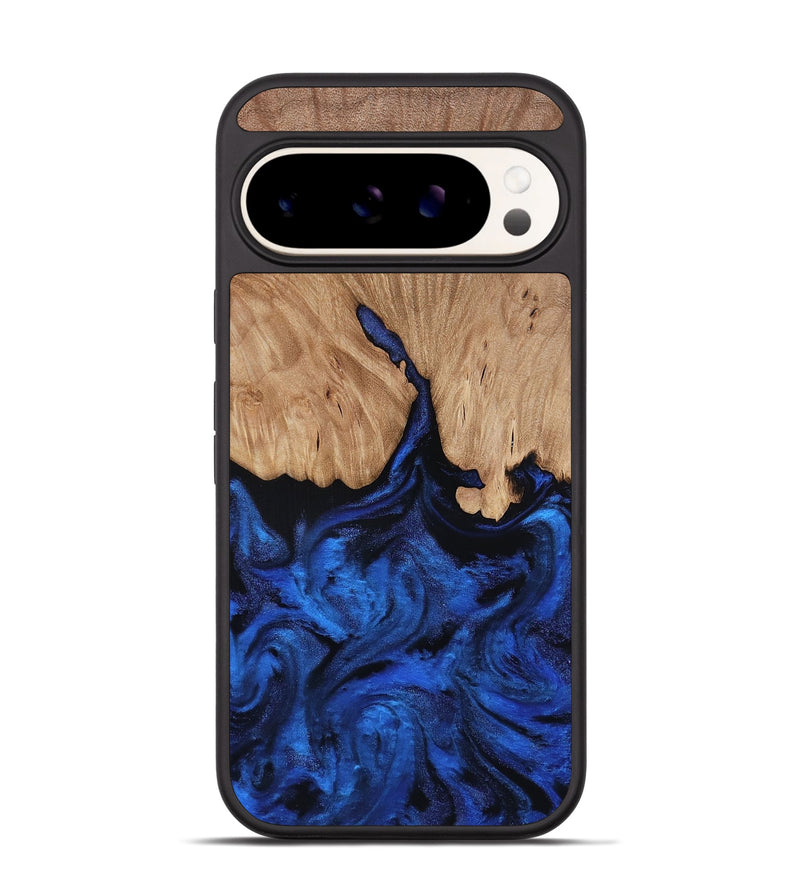 Pixel 9 Wood Phone Case - Aylani (Blue, 818538)