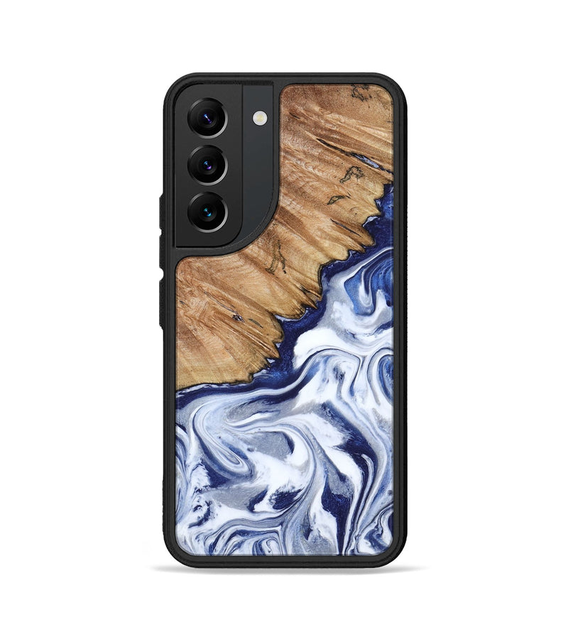 Galaxy S22 Wood Phone Case - Sade (Blue, 818539)