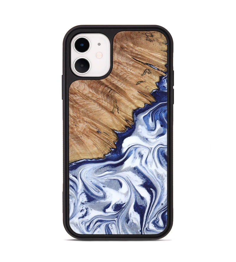 iPhone 11 Wood Phone Case - Sade (Blue, 818539)