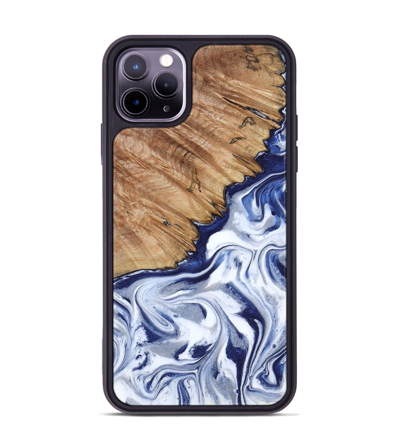 iPhone 11 Pro Max Wood Phone Case - Sade (Blue, 818539)