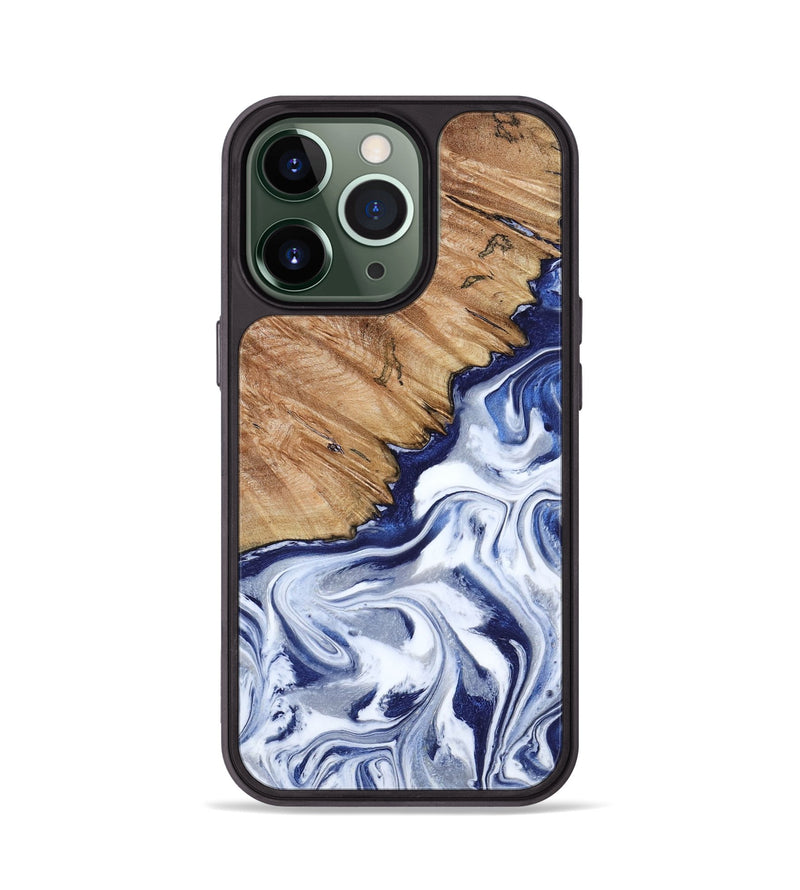 iPhone 13 Pro Wood Phone Case - Sade (Blue, 818539)
