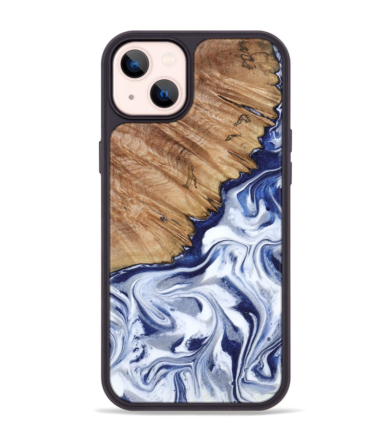 iPhone 14 Plus Wood Phone Case - Sade (Blue, 818539)