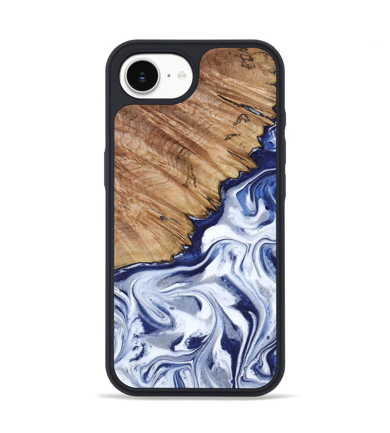 iPhone 16e Wood Phone Case - Sade (Blue, 818539)