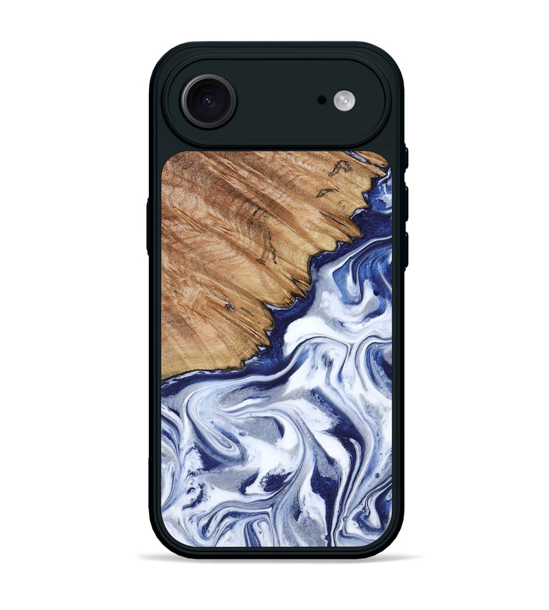 iPhone 17 Air Wood Phone Case - Sade (Blue, 818539)