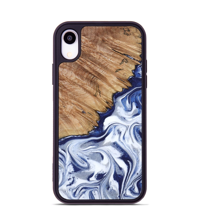 iPhone Xr Wood Phone Case - Sade (Blue, 818539)