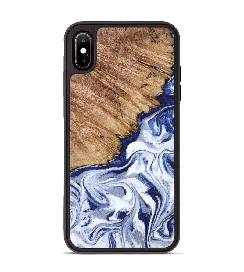 iPhone Xs Max Wood Phone Case - Sade (Blue, 818539)