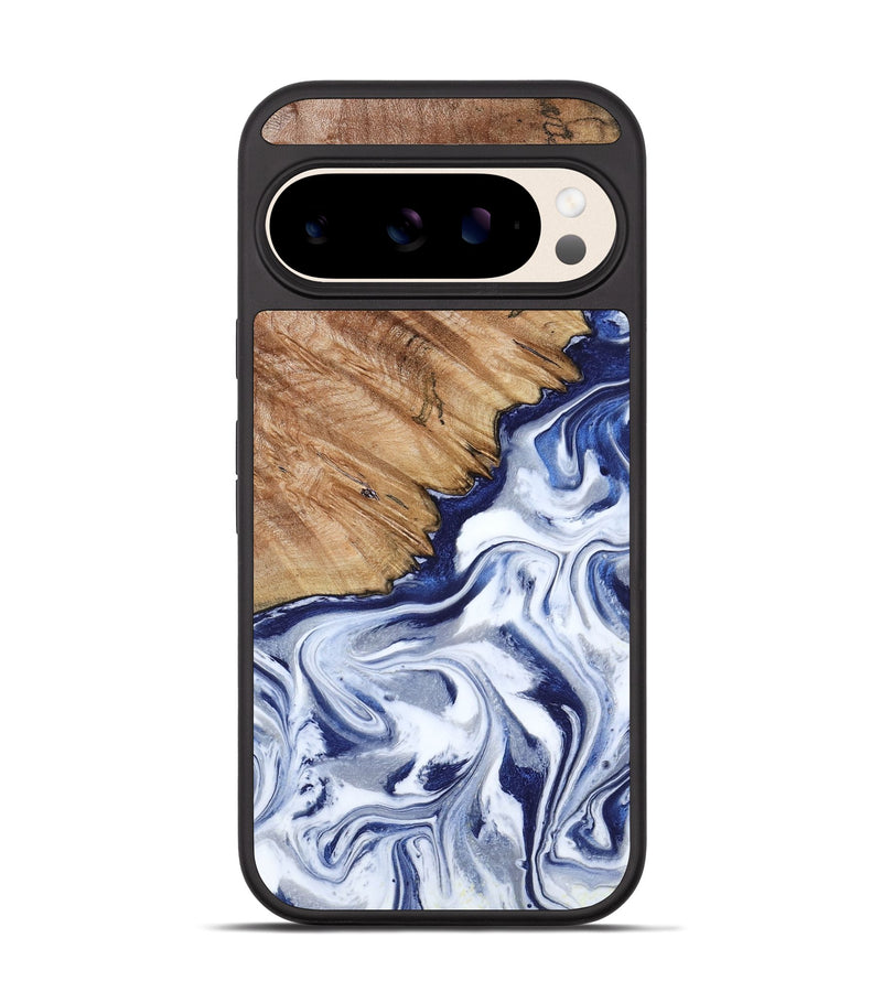 Pixel 10 Wood Phone Case - Sade (Blue, 818539)