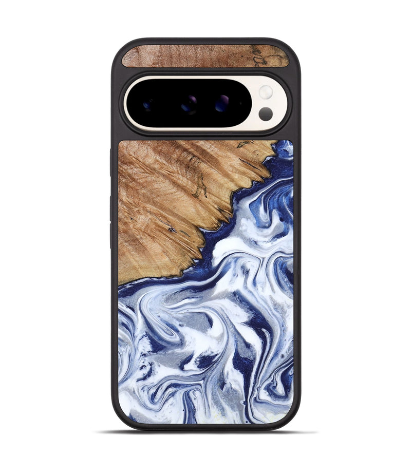 Pixel 9 Pro Wood Phone Case - Sade (Blue, 818539)