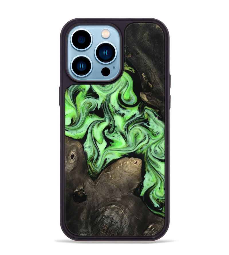 iPhone 14 Pro Max Wood Phone Case - Willow (Neon, 818540)