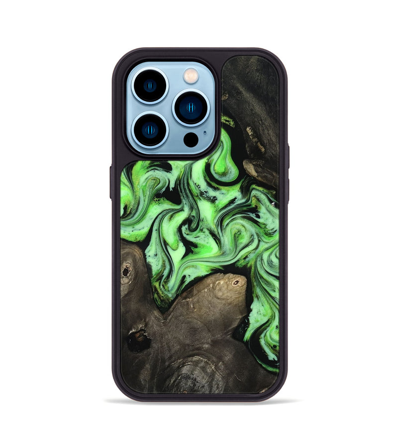 iPhone 14 Pro Wood Phone Case - Willow (Neon, 818540)