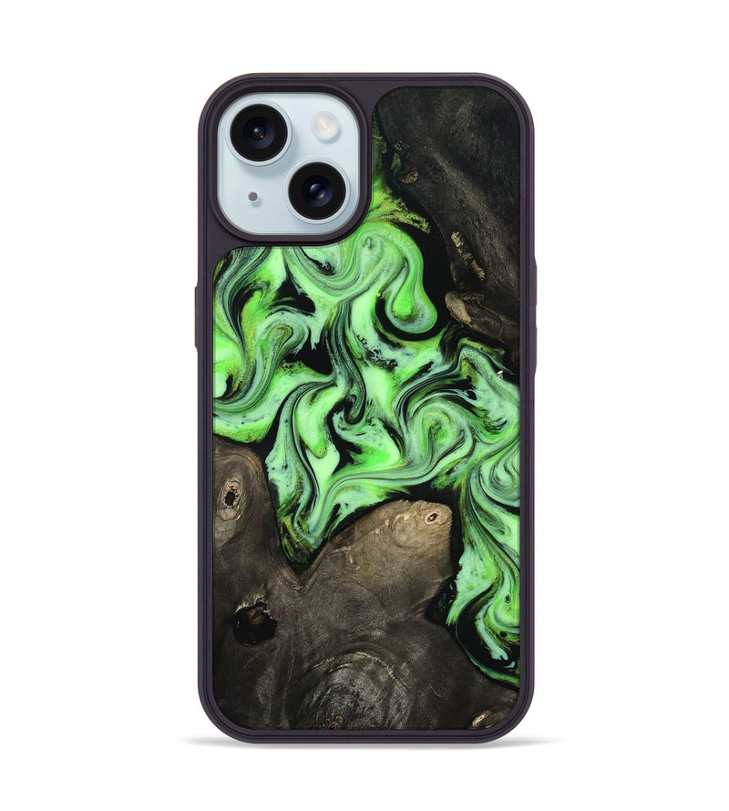 iPhone 15 Wood Phone Case - Willow (Neon, 818540)