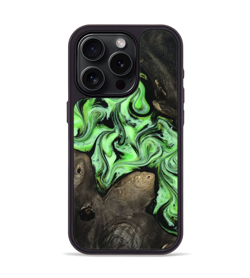 iPhone 15 Pro Wood Phone Case - Willow (Neon, 818540)