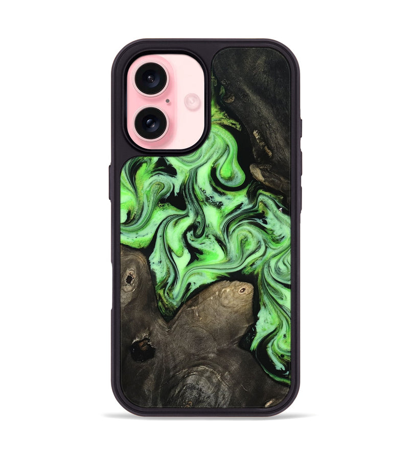 iPhone 16 Wood Phone Case - Willow (Neon, 818540)