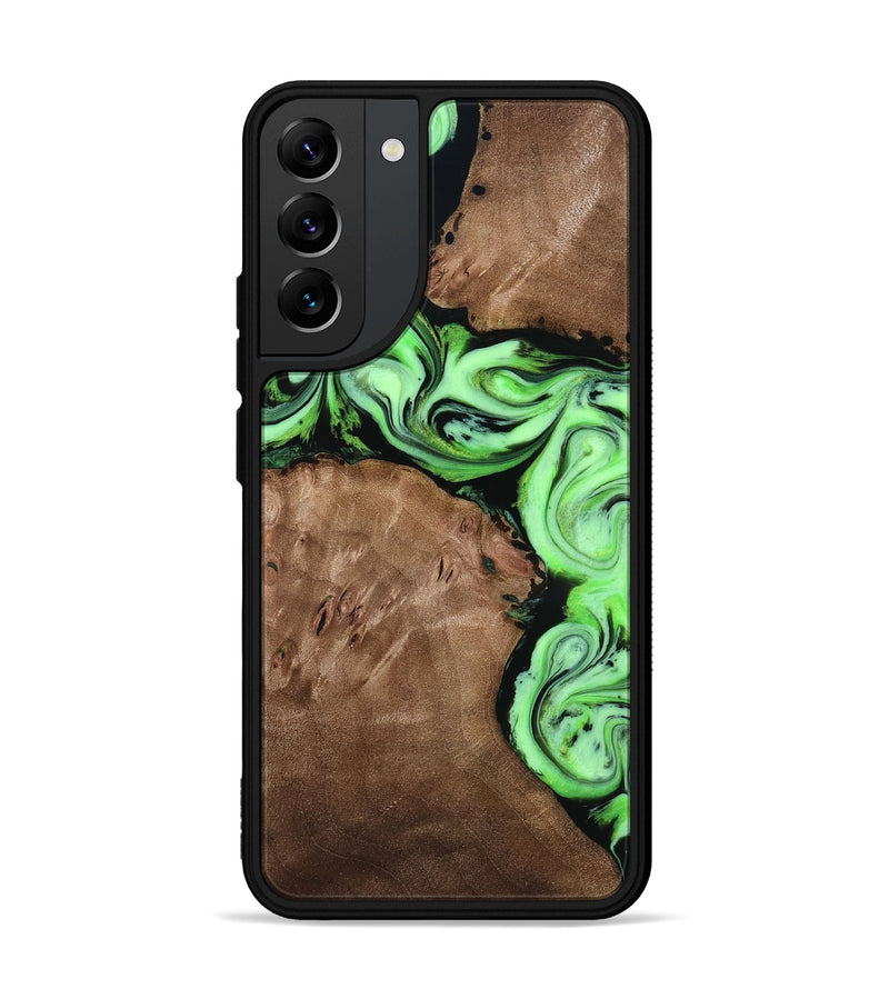 Galaxy S22 Plus Wood Phone Case - Miley (Green, 818541)