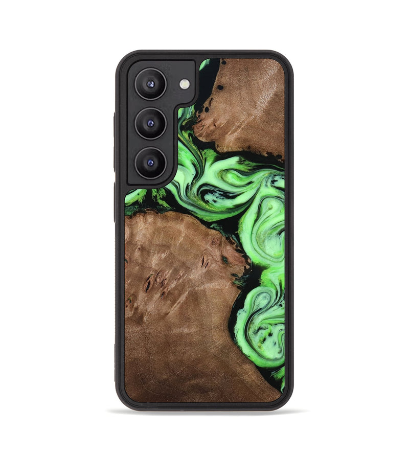 Galaxy S23 Wood Phone Case - Miley (Green, 818541)