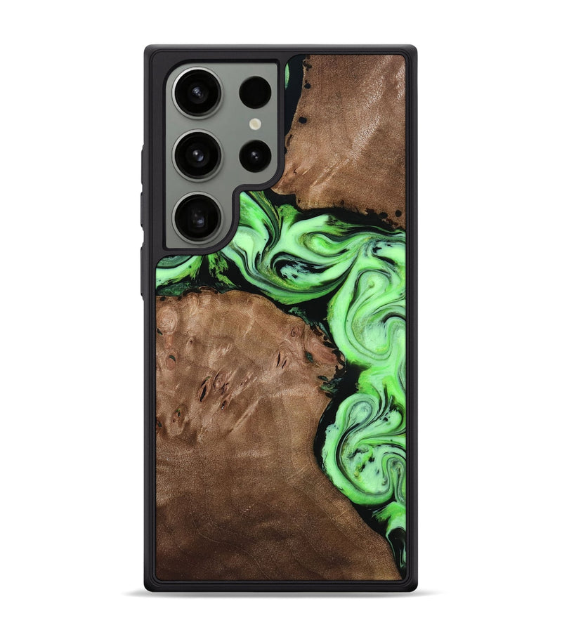 Galaxy S24 Ultra Wood Phone Case - Miley (Green, 818541)