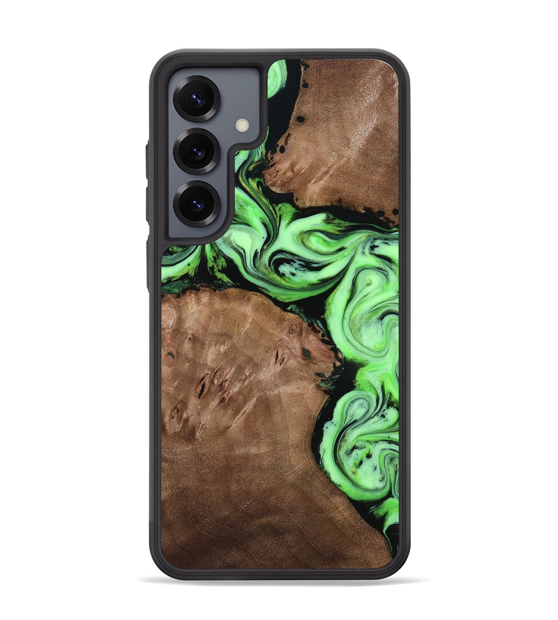 Galaxy S25 Plus Wood Phone Case - Miley (Green, 818541)