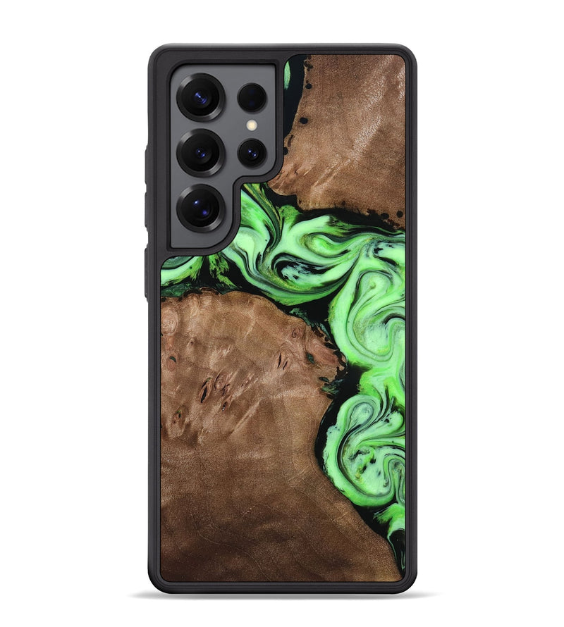 Galaxy S25 Ultra Wood Phone Case - Miley (Green, 818541)