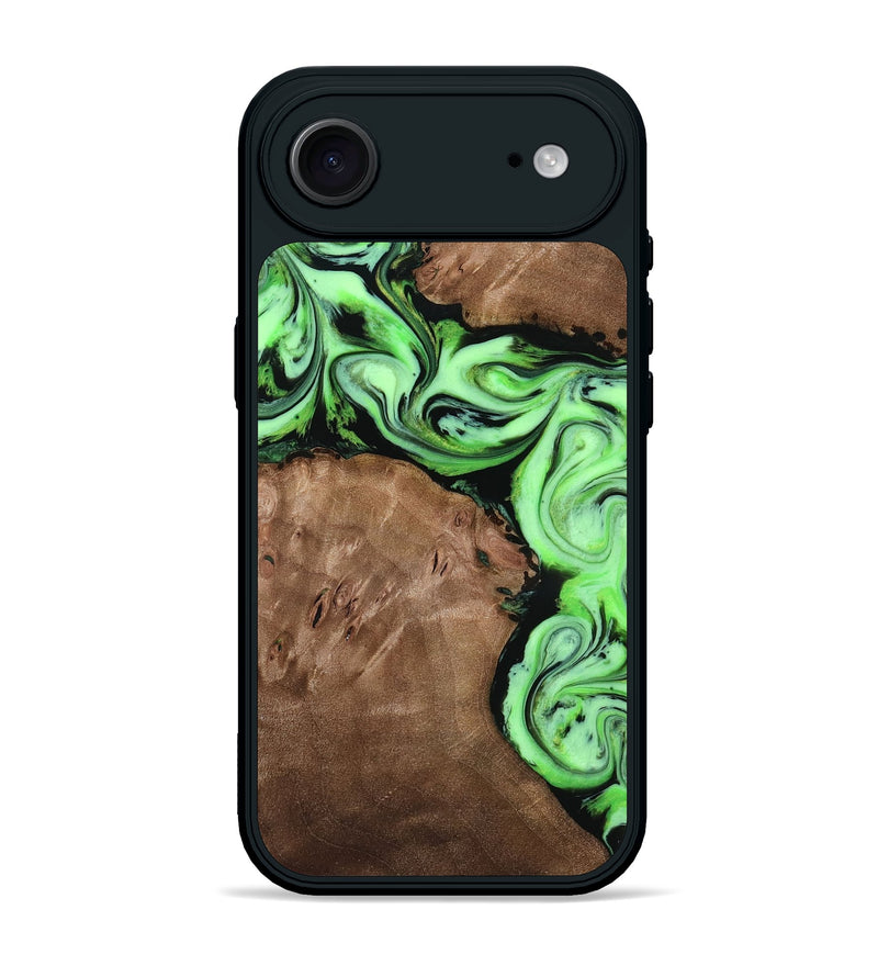 iPhone 17 Air Wood Phone Case - Miley (Green, 818541)