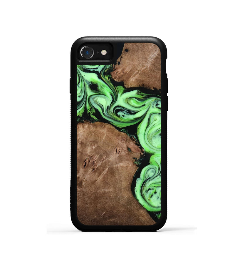 iPhone SE Wood Phone Case - Miley (Green, 818541)