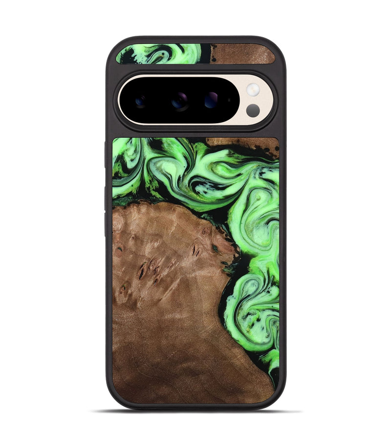 Pixel 10 Wood Phone Case - Miley (Green, 818541)